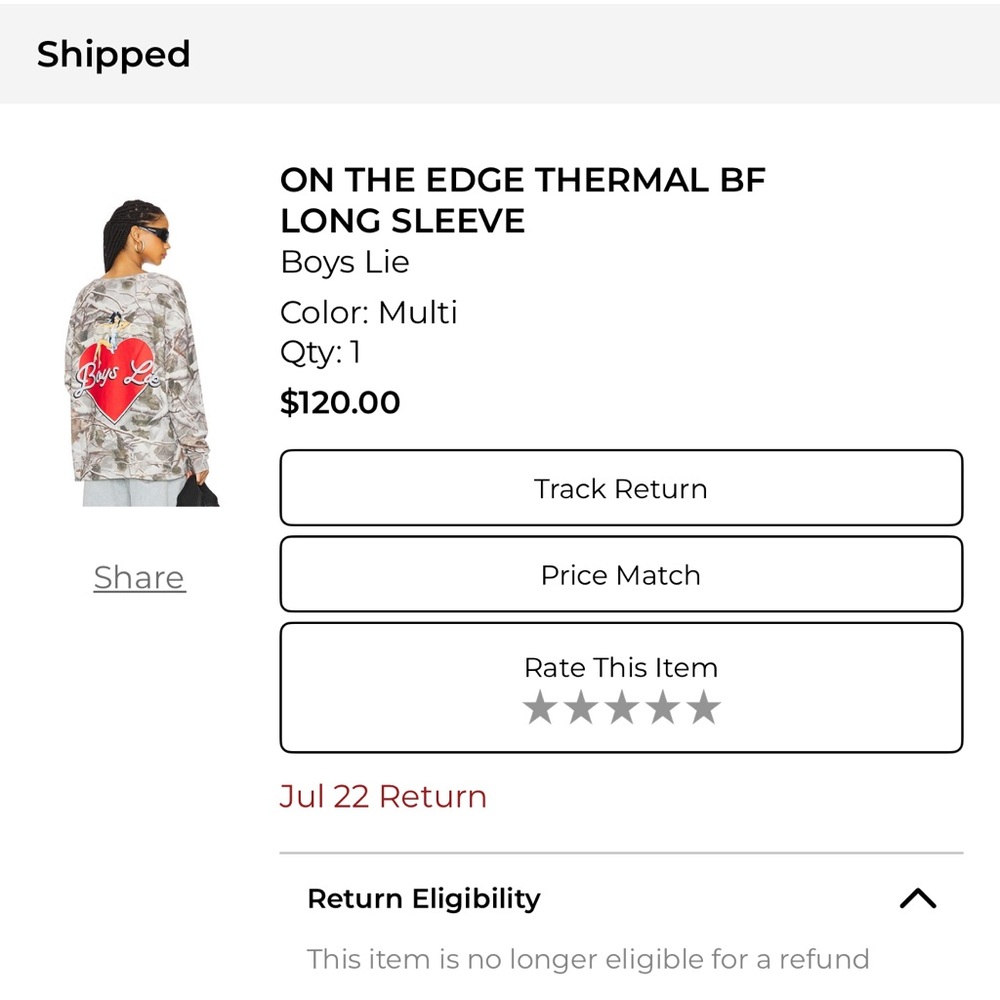 Boys Lie Camo sweater
